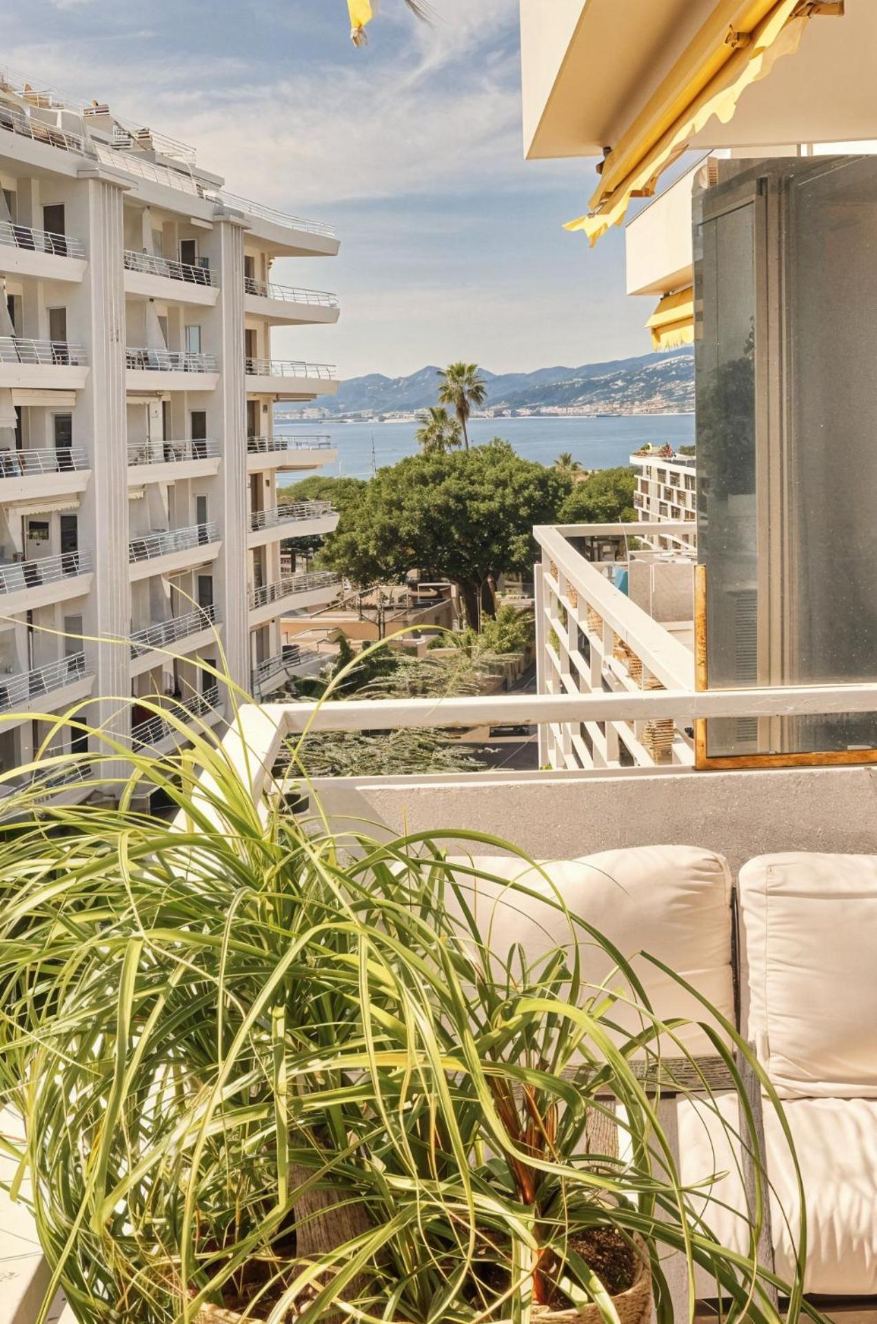 Frgk "Etoile Du Sud Terrasse Vue Mer Palm Beach" Cannes Exterior foto